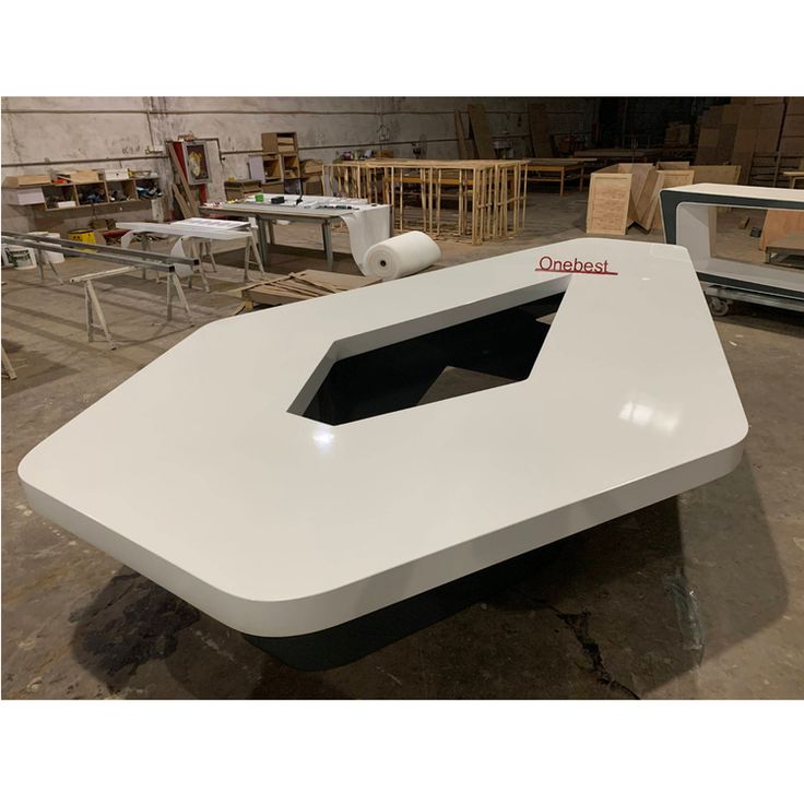 Conference Room Table Corian Quartz Stone Marble Modern Design Office Furniture