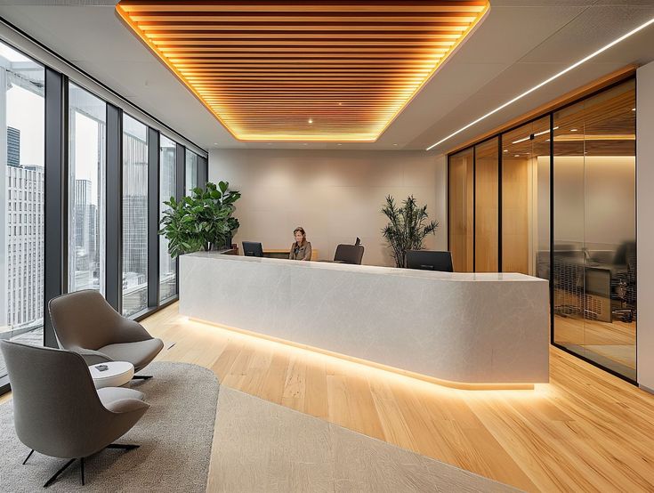 Gold brushed metal marble stone artificial stone modern reception desk design