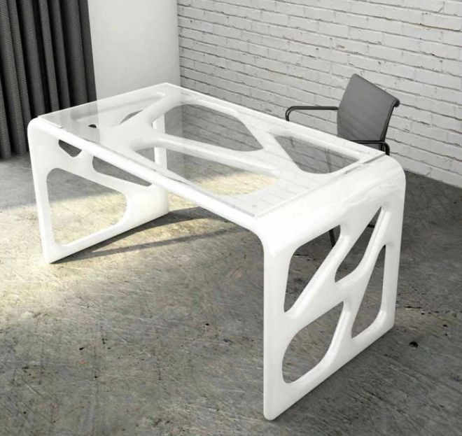Modern Design Glass Counter Top Adult Children Manager Boss Designer Standing Office Desk