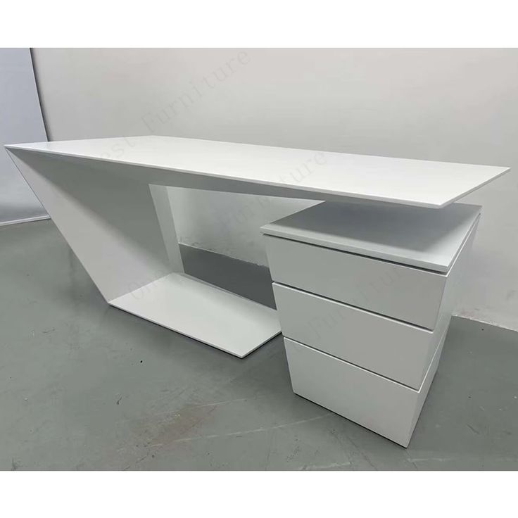 Single Chief Officer Desk Extension Table Melamine Office Desk